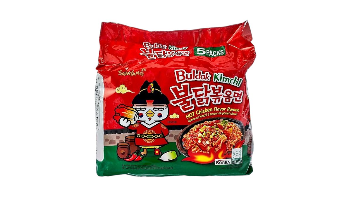 SAMYANG BULDAK HOT CHICKEN FLAVOUR RAMEN  KIMCHI  650g (5pcs)