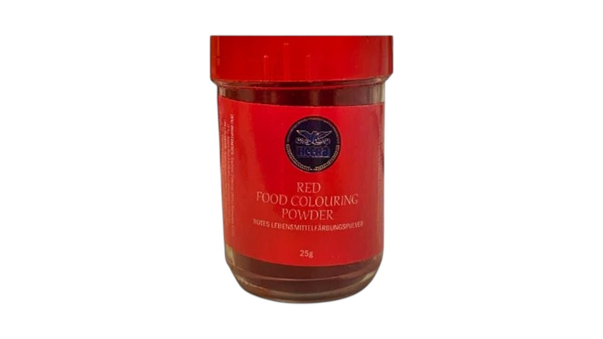 RED FOOD COLOURING POWDER 25G