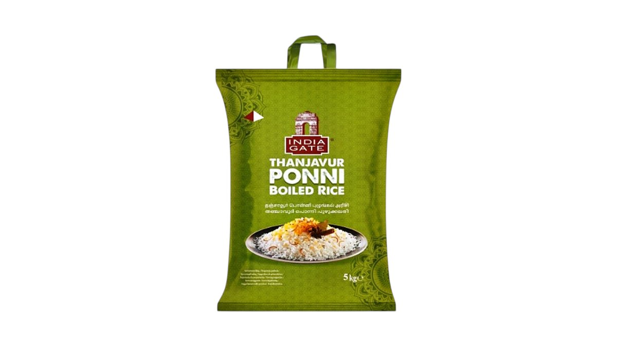 INDIA GATE PONNI BOILED RICE 5KG
