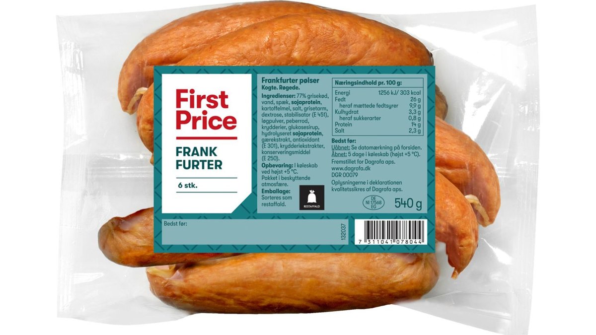 Frankfurter pølser 400 g