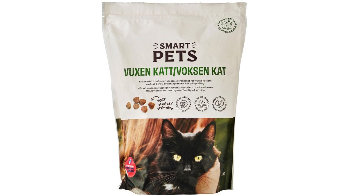 Tørfoder t. voksne katte m. kylling, Smart Pets