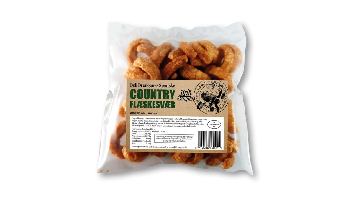 Country flæskesvær 70 g