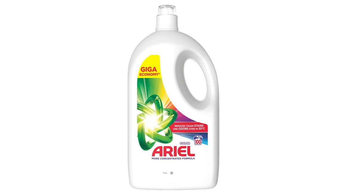 Ariel Tekutý prací prostriedok, 100 praní, Na farebnú bielizeň
