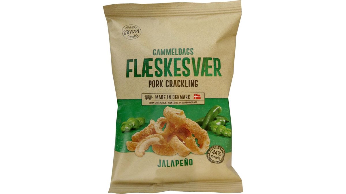 Flæskesvær M. Smag Af Jalapeño, Crispy