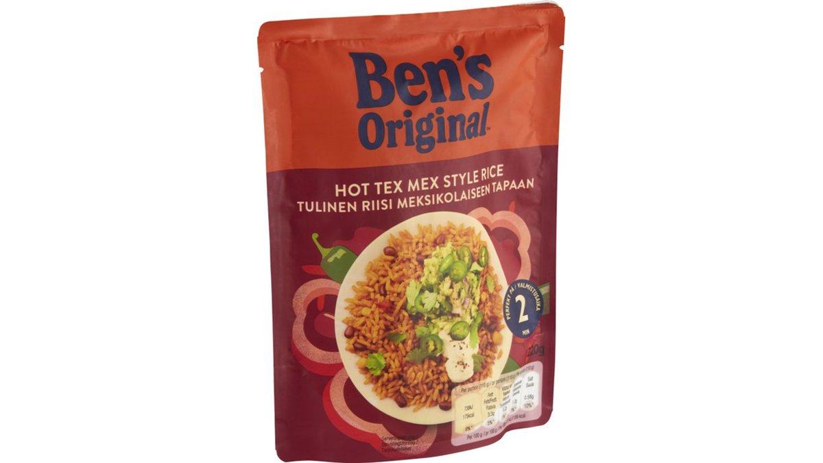Hot tex mex style rice 250 g