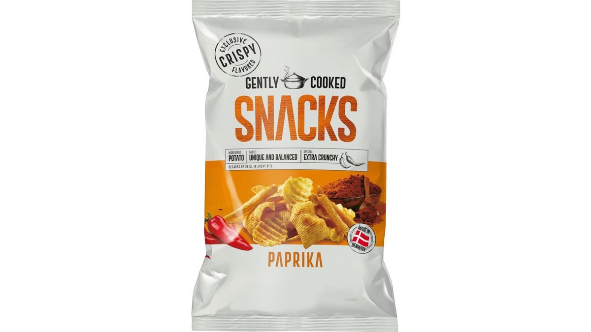 Kartoffelchips snack mix m. paprika, Crispy