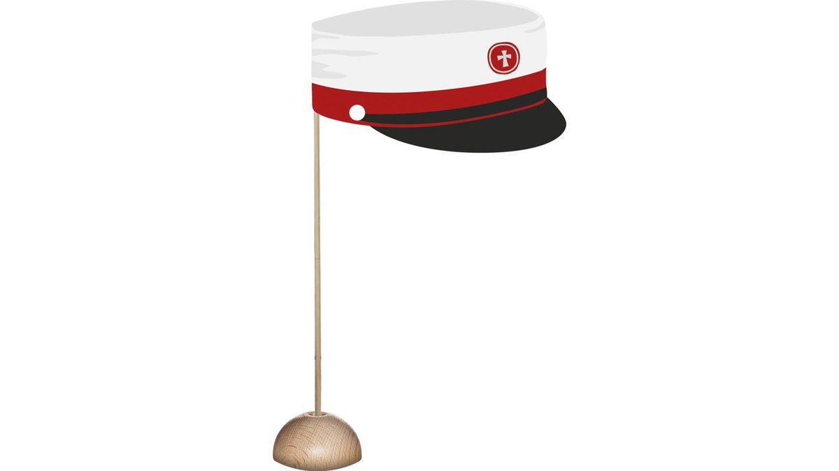 Bordflag Student hue rød 5 stk 5 stk.