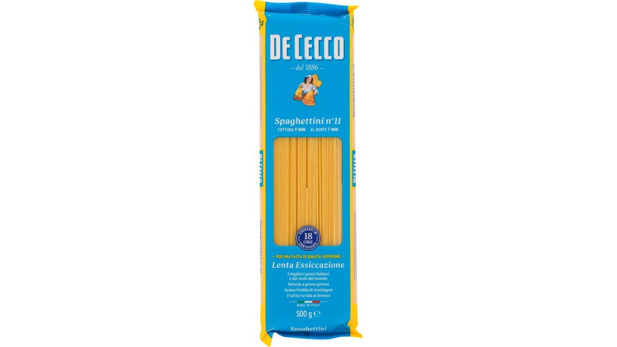 Spaghettini, De Cecco