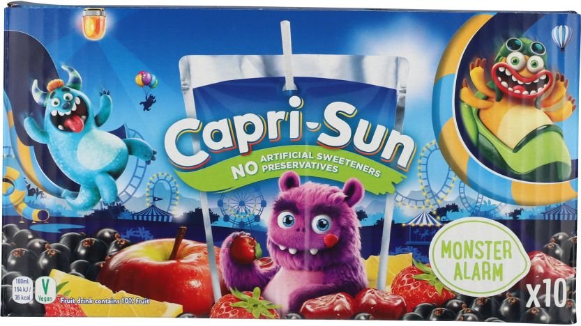 Frugtdrik Monster Alarm 10-Pak, Capri-Sun