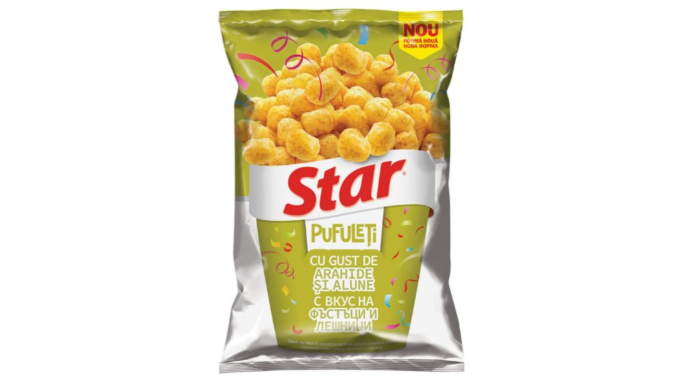 Pufuleti cu gust de arahide si alune Star, 80 g | Auchan Hypermarket ...