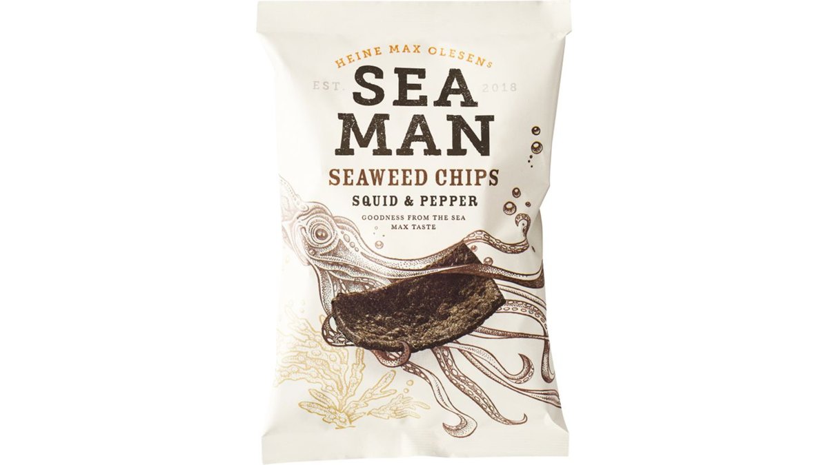 Seaman chips squid & pepper 75 g
