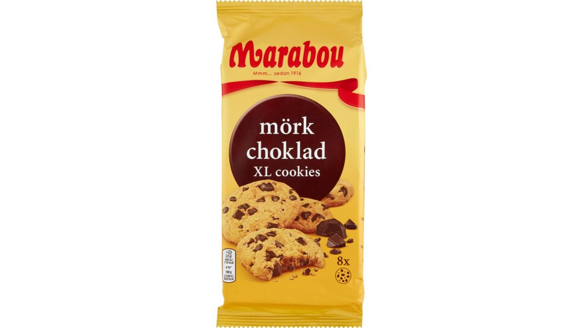 Cookies m. mørk choko, Marabou