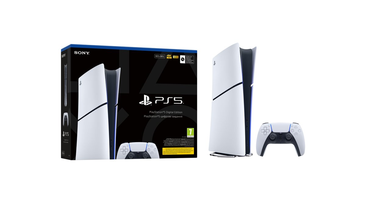 PS5 Slim Digital pelikonsoli (E-Chassis)
