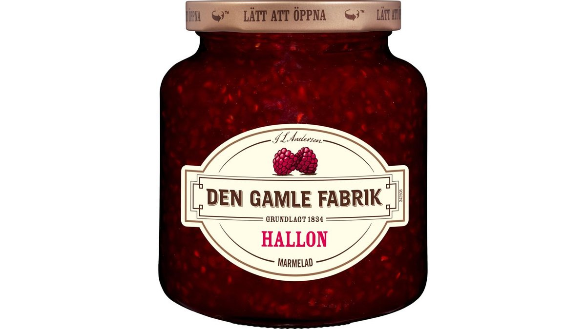 Den Gamle Fabrik Hallonmarmelad, 380 g
