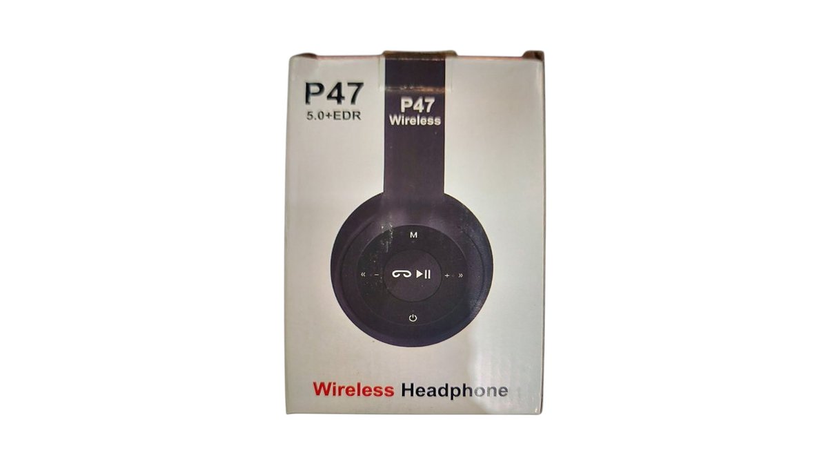 אוזניות אלחוטיות P47 Bluetooth 5.0 | עיצוב מתקפל | סאונד איכותי וחד | טמבוריה בשפירא 🎧🎶