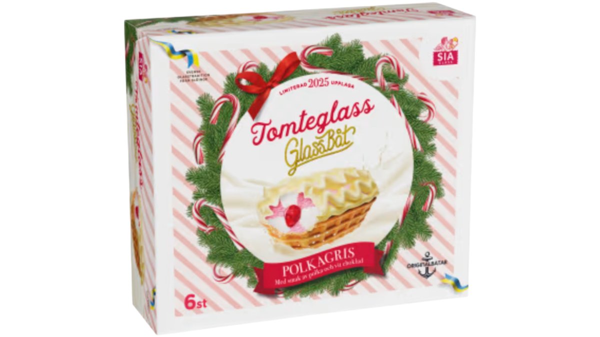 ❄️ SIA Glass Glassbåt Tomteglass, 6-pack