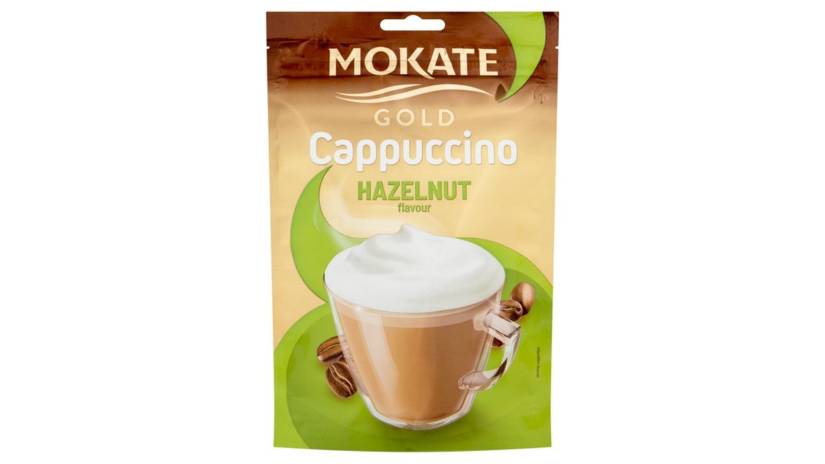 Mokate Cappuccino Gold příchuť lískový oříšek, 100 g
