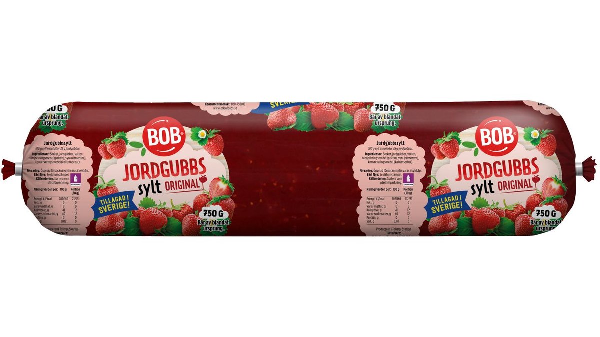Bob Jordgubbssylt Refill, 750 g
