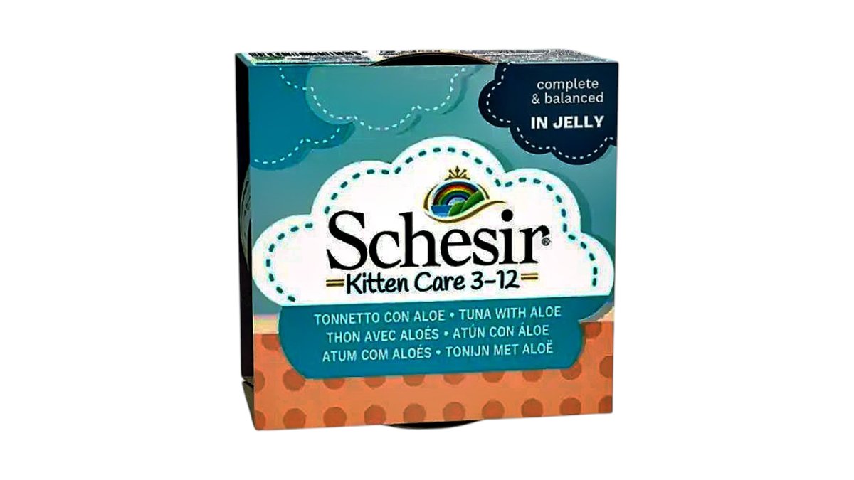 Schesir Baby Kitten Tuna With Aloe In Jelly Can 85g