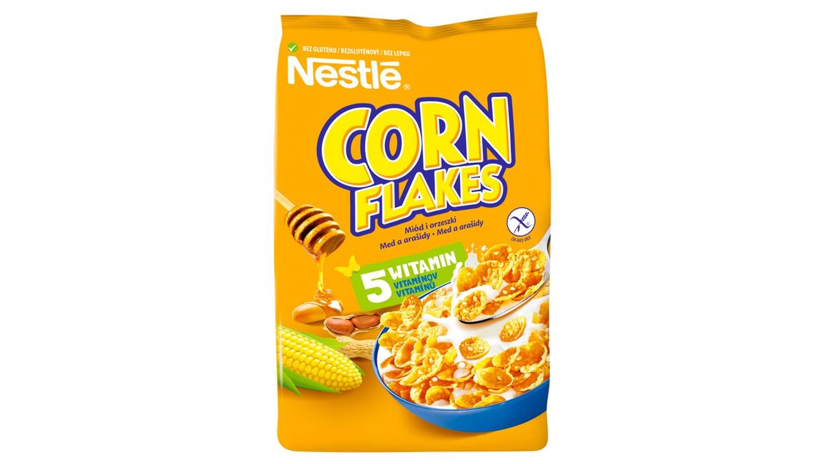 CORN FLAKES Med a arašídy 400g