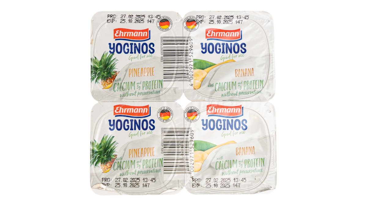 Yoginos Banana&Ananas 100Gr