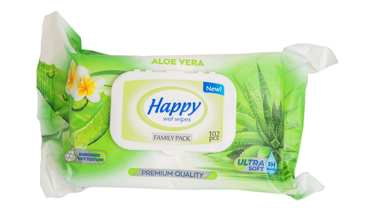Happy Leter E Lagur Prem.Aloe Vera 102Copë