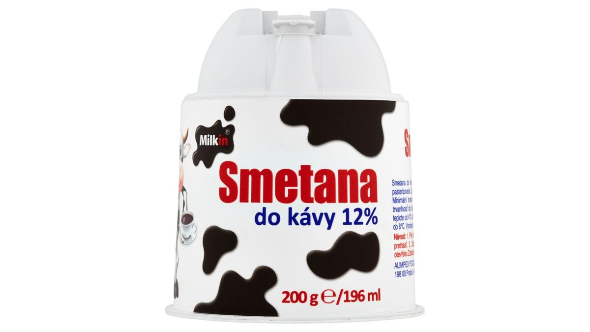 Milkin Smetana do kávy 12% 196ml
