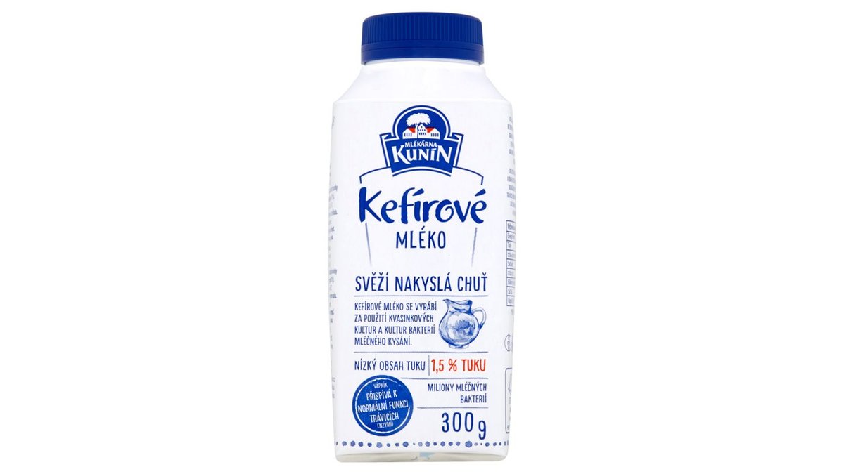 Mlékárna Kunín Kefírové mléko, 300 g