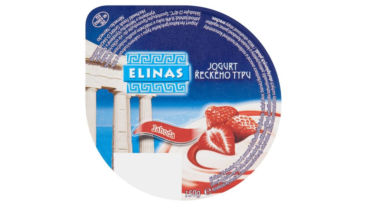 Elinas Jogurt řeckého typu jahoda, 150 g