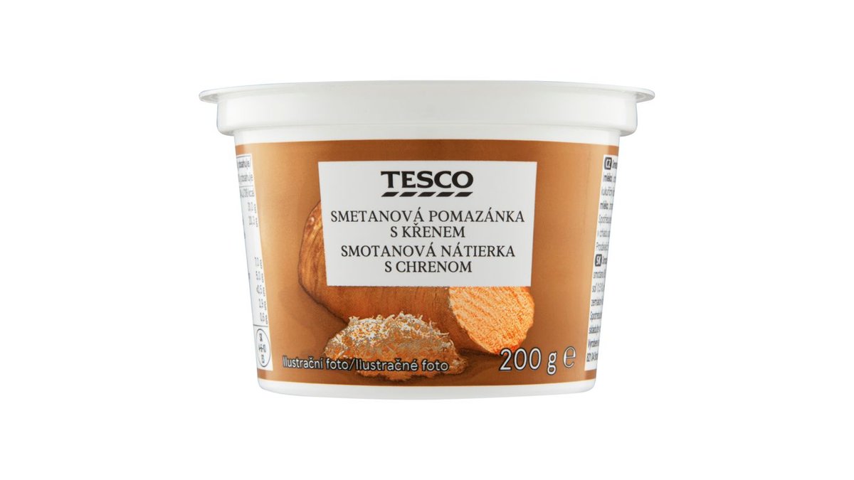 Tesco Smetanová pomazánka s křenem 200g