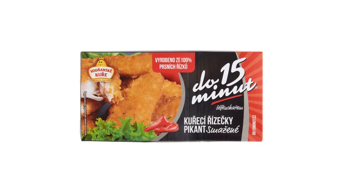 Vodňanské Kuře Do 15 minut Kuřecí řízečky pikant smažené 400g