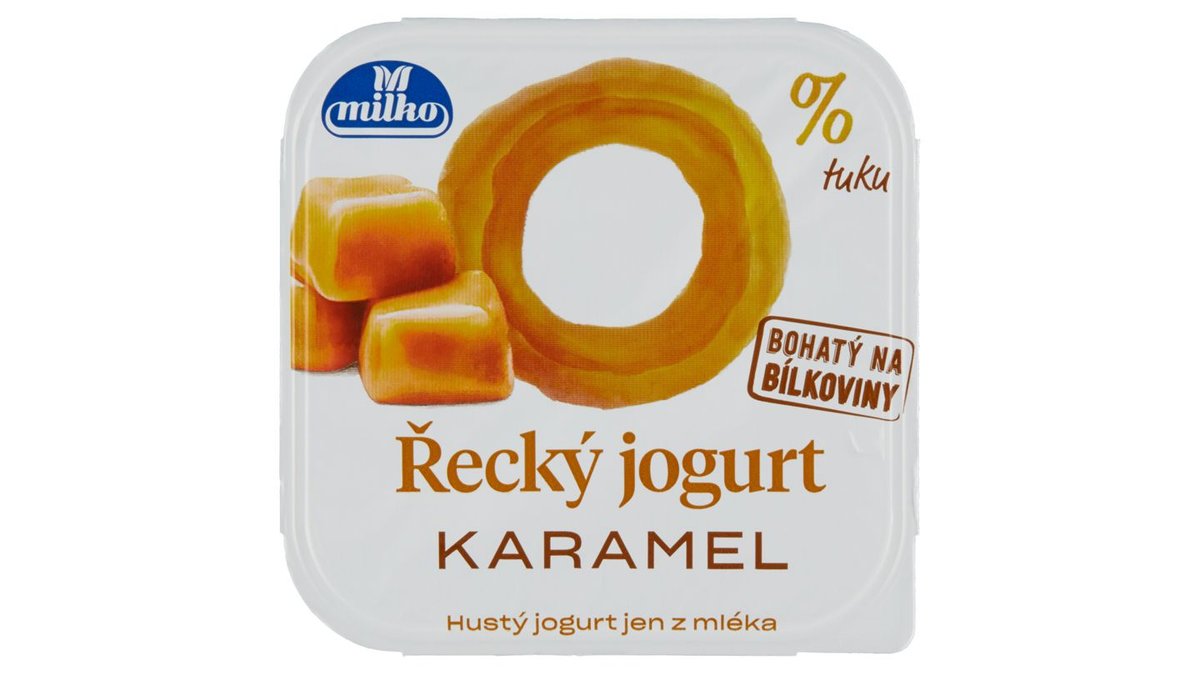 Milko Řecký jogurt 0% karamel 140g