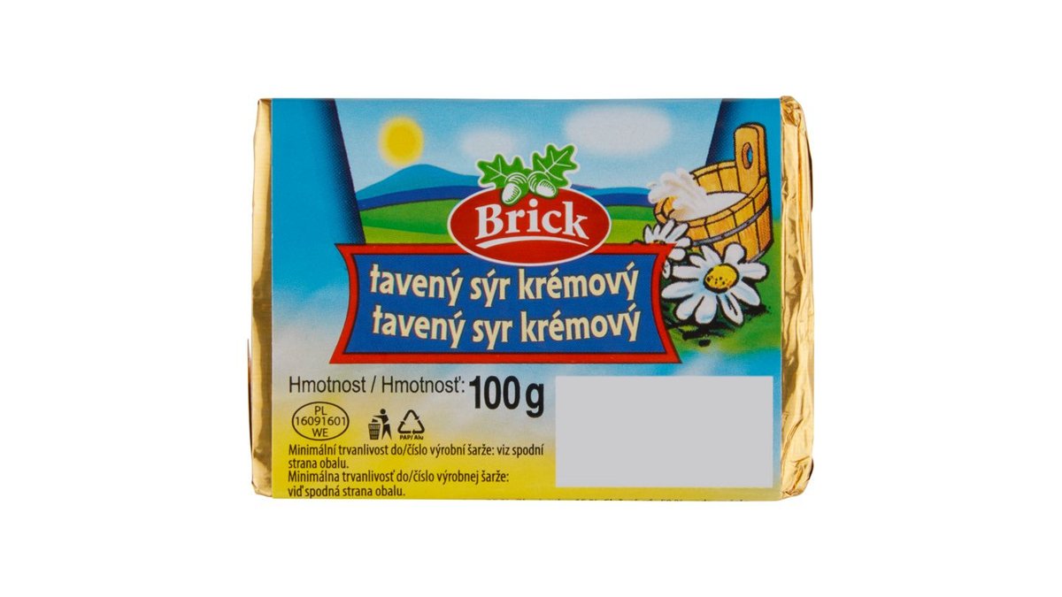 Brick Tavený sýr krémový 100g