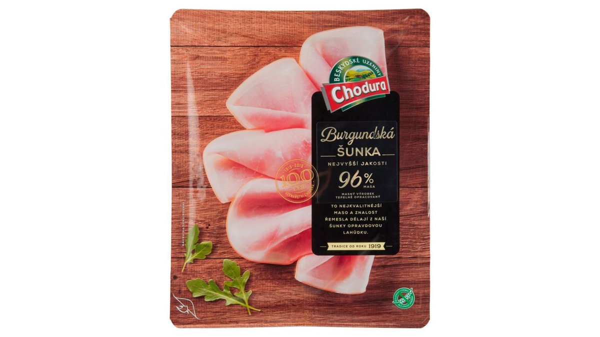 Chodura Burgundská šunka nejvyšší jakosti, 100 g