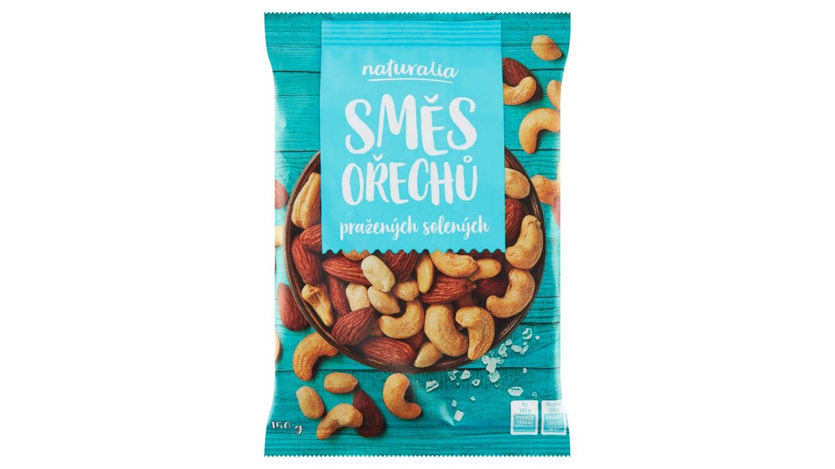 Naturalia Směs ořechů pražených solených 150g