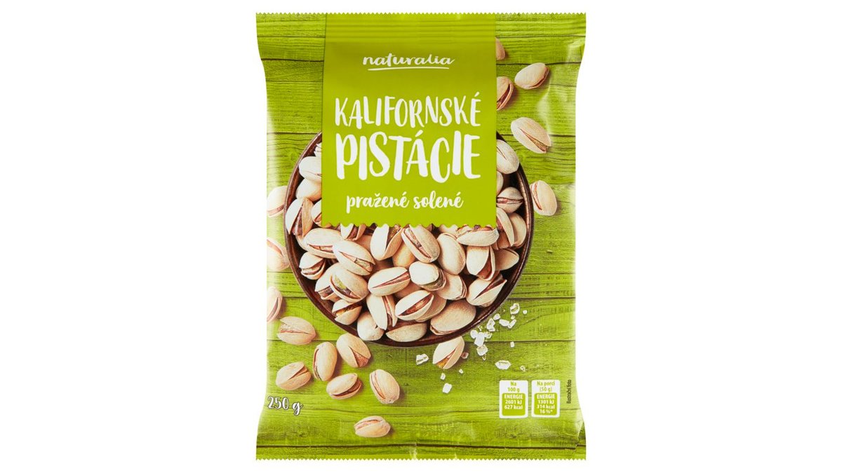 Naturalia Kalifornské pistácie pražené solené 250g