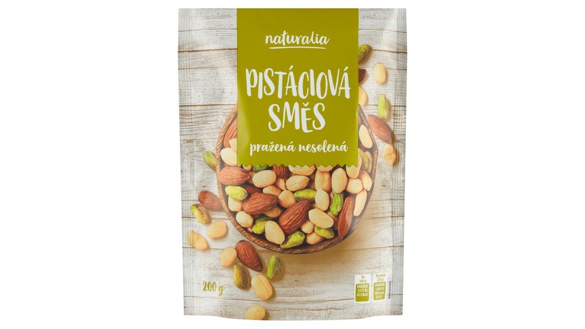 Naturalia Pistáciová směs pražená nesolená 200g
