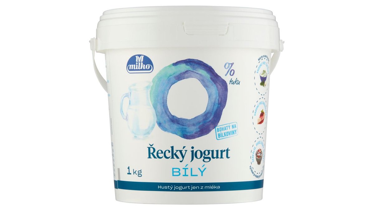Milko Řecký jogurt 0% bílý 1kg