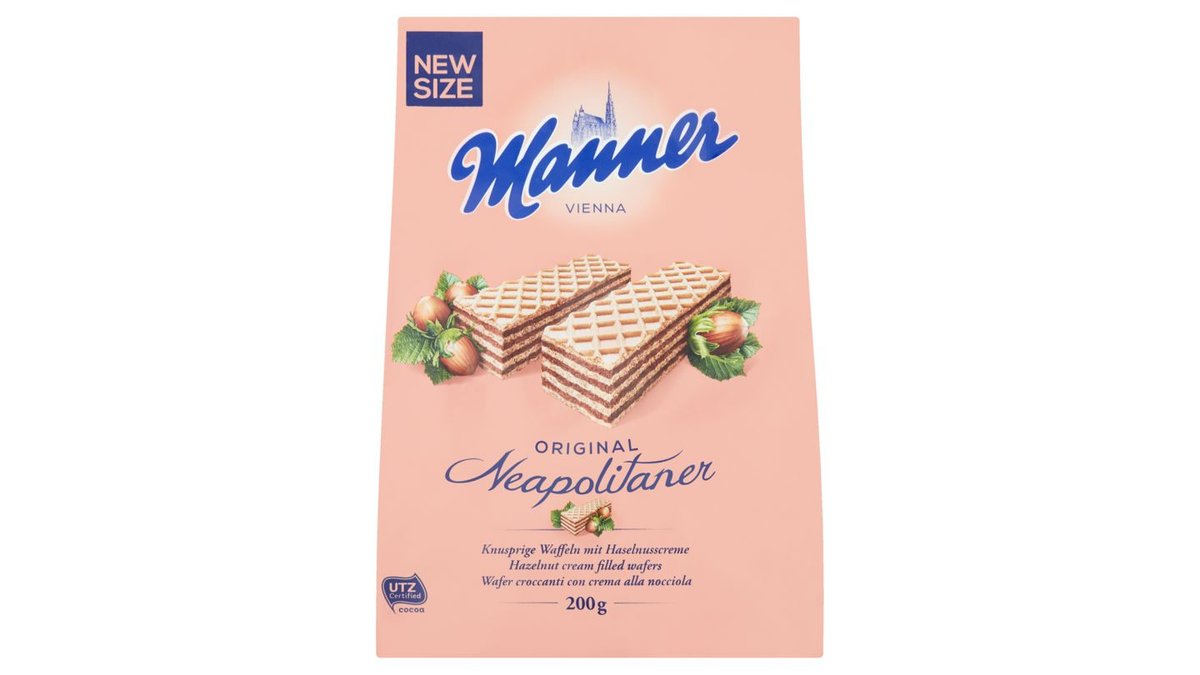Manner Křupavé oplatky s krémovou lískooříškovou náplní 200g