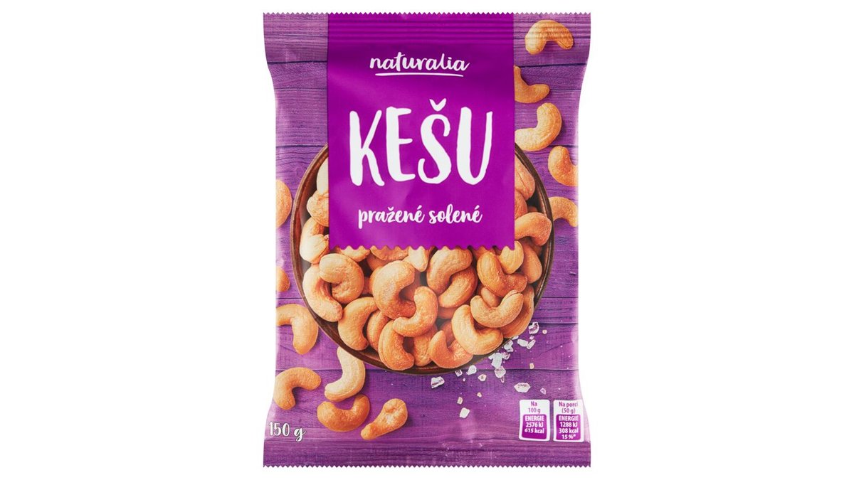 Naturalia Kešu pražené solené 150g