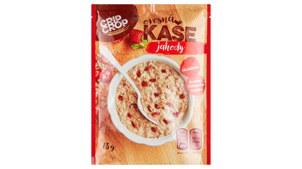 Crip Crop Ovesná kaše jahody 65g