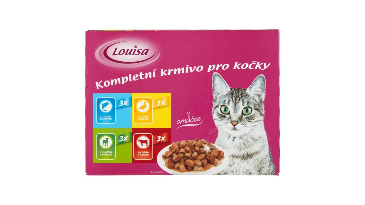 Louisa Kompletní krmivo pro kočky v omáčce 12 x 100g