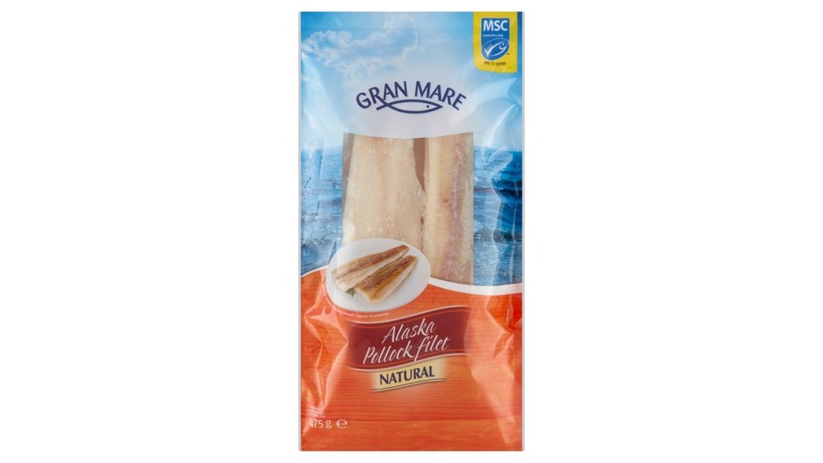 Gran Mare Filety z tresky aljašské bez kůže 475g