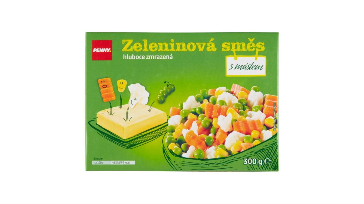 Penny Zeleninová směs s máslem hluboce zmrazená 300g