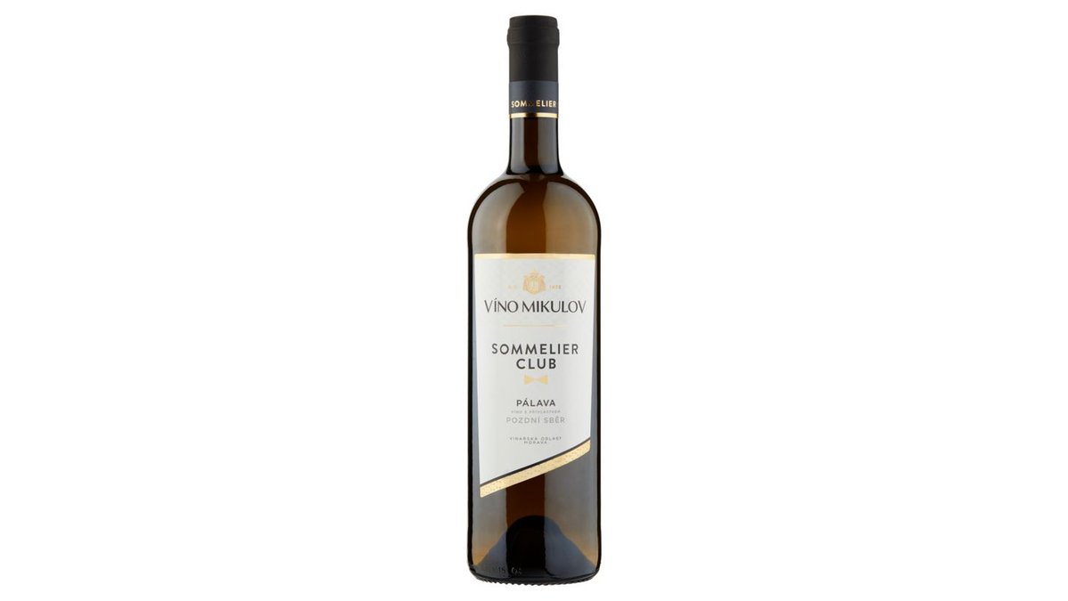 Víno Mikulov Sommelier Club Pálava víno s přívlastkem pozdní sběr polosuché bílé 0,75l