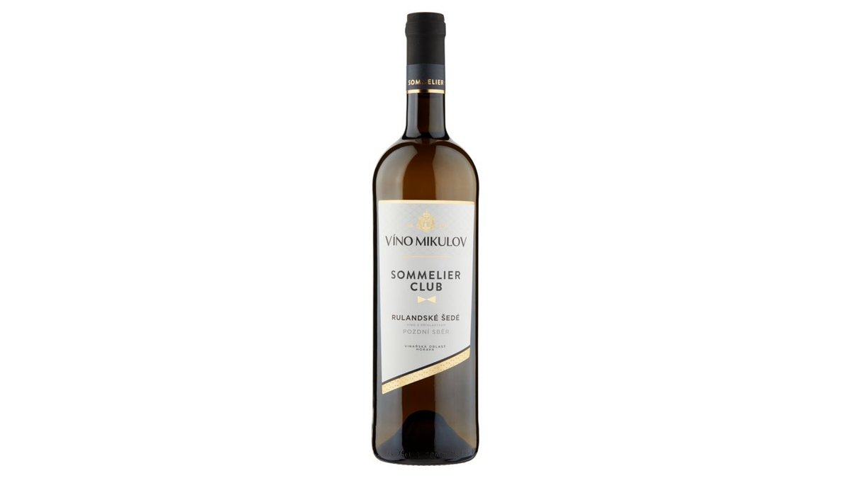 Víno Mikulov Sommelier Club Rulandské šedé víno s přívlastkem pozdní sběr suché bílé 0,75l