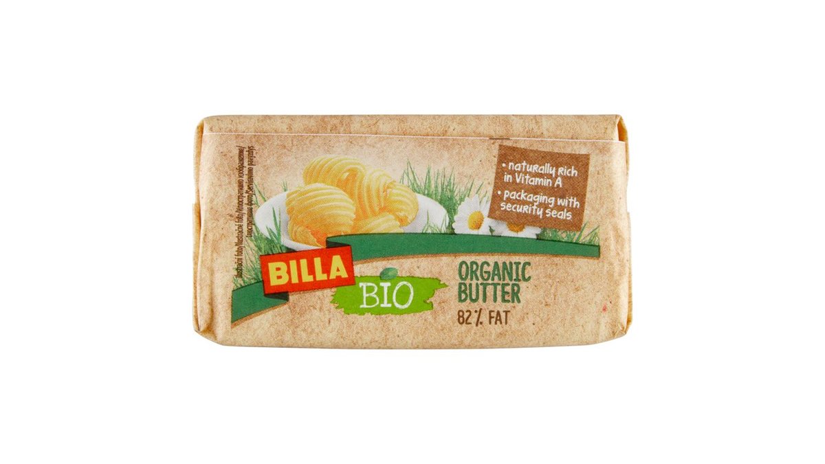 BILLA BIO Máslo 125g