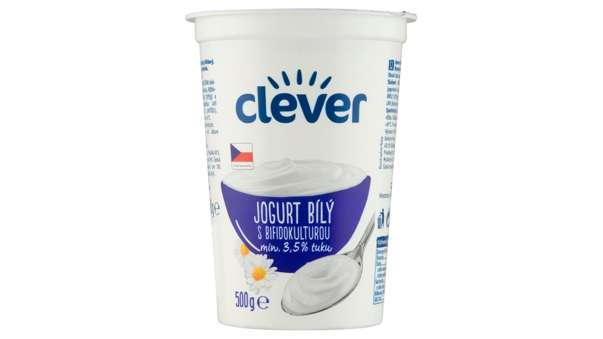 clever Jogurt bílý s bifidokulturou 500g