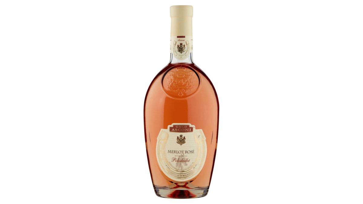 Asconi Merlot Rosé růžové víno polosladké 750ml