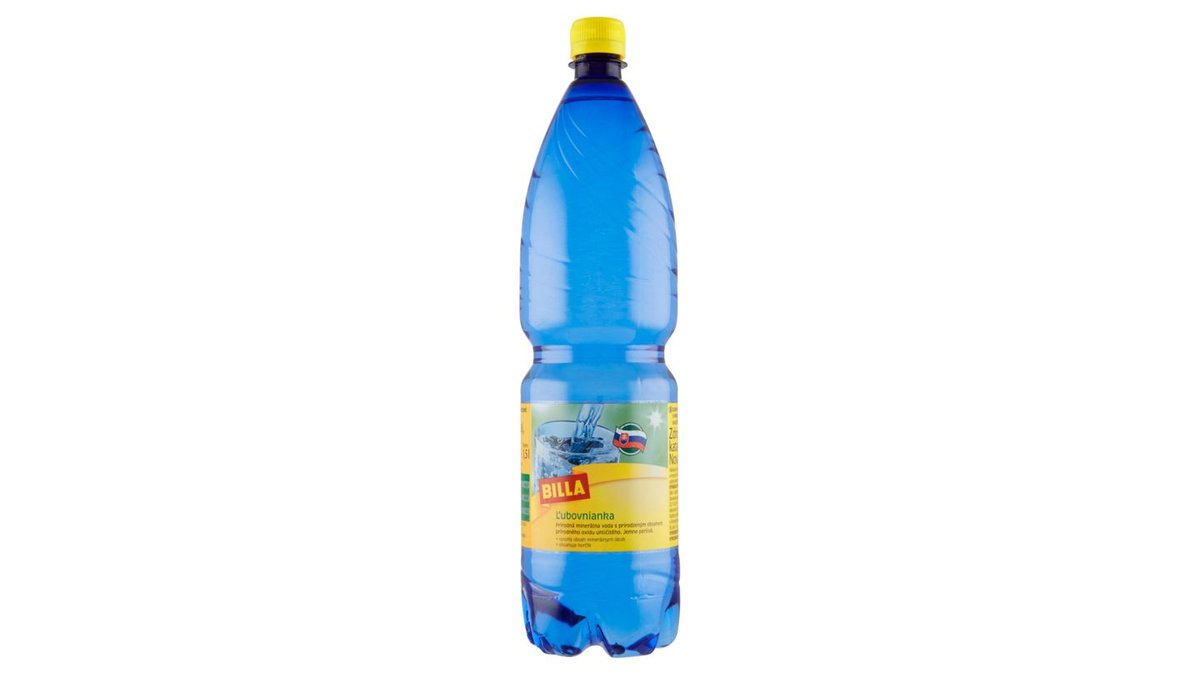 BILLA Ľubovnianka přírodní minerální voda přirozeně sycená jemně perlivá 1,5l